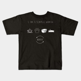 I Am A Simple Woman Kids T-Shirt